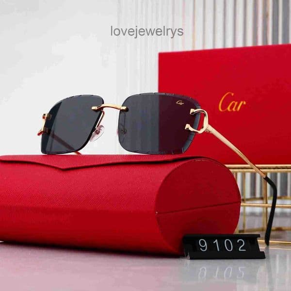Designer Sunglasses For luxury Women Metal frame without frame Classic Outdoor Leisure Beach Exquisite man Sunglassess
