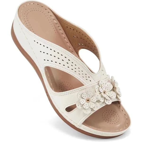 Womens Slippers Casual Flower Hollow Wedge Beach Shoes Outdoor Fashion Platform Comfortable Non-slip Sandals Plus size 43260316