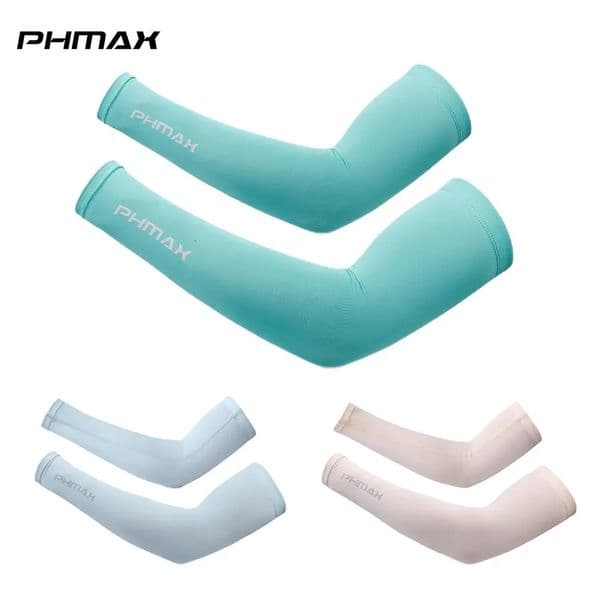 PHMAX Cycling Arm Sleeves Breathable UV Protection Running Covers Fitness Basketball Elbow Pad Ice Silk Wamrers 260312