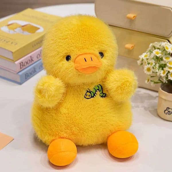 20/30CM Cartoon Simulation Anime Little Yellow Duck and Little Yellow Chicken Stuffed Animal Toys s Kawaii Doll Festival Gift R251210