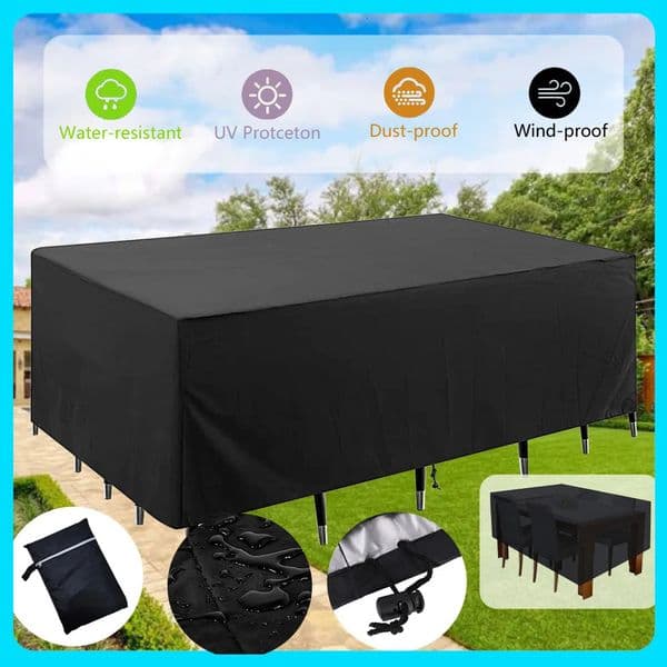 Outdoor Furniture Dust And Waterproof Cover Cloth OxfordCloth Garden Courtyard Sofa Table Chair 260320
