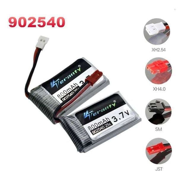 902540 Lipo Drone Battery 3.7V 800mAh 25C for Syma X5 X5C X5S X5SC X5SW TK M68 CX-30 K60 905 V931 RC Quadcopter Spare Part