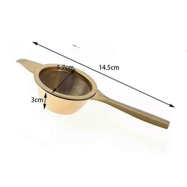 200Pcs Stainless Steel Tea Strainer Filter Fine Mesh Infuser Coffee Cocktail Food Reusable Gold Silver Color B2