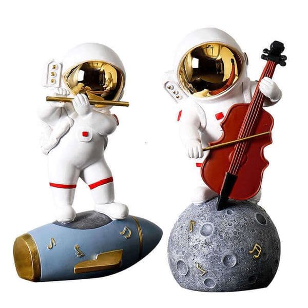 2026 New Creative Band Astronaut Spaceman Nordic Living Room Desktop Light Luxury Home Decoration Trinket Gift Toy