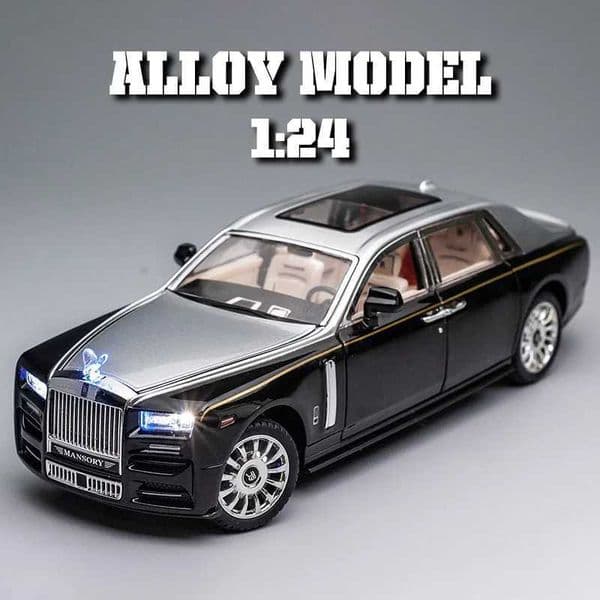 124 Luxury business car alloy model cool sound and light door opening in many places exquisite desktop ornaments R251209