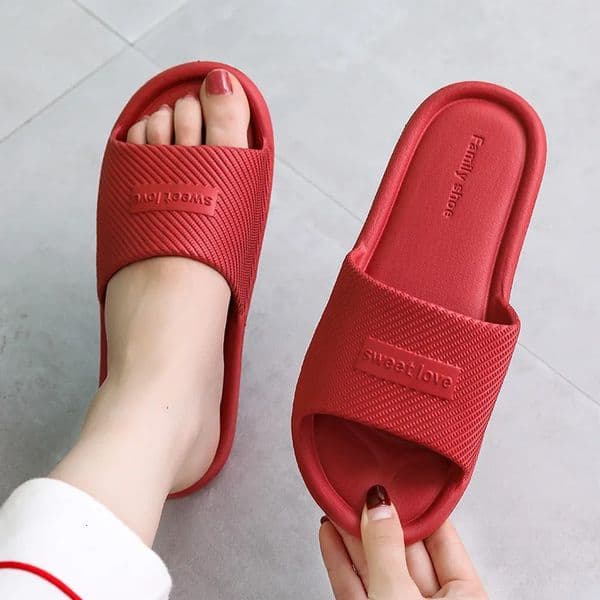 Summer Bathroom Slippers Men Women Non-slip fashion Slides Indoor House EVA Slippers Woman Couples at Home Happy Flops LX021260316BJ