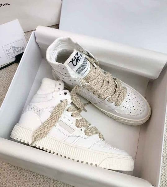 Top Design Men High-top 3.0 Off Court Trainers Shoes Grained Leather & Canvas Skateboarding High Quality Outdoor Platform Trainers EU38-46