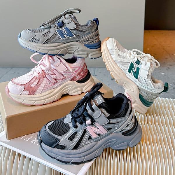 Kids Sports Shoes Boys Girls Casual Running Sport Shoes Pink Black Grey Sneakers Toddler Youth School Children Shoes kidszworld Trainers Siz L2605275F33