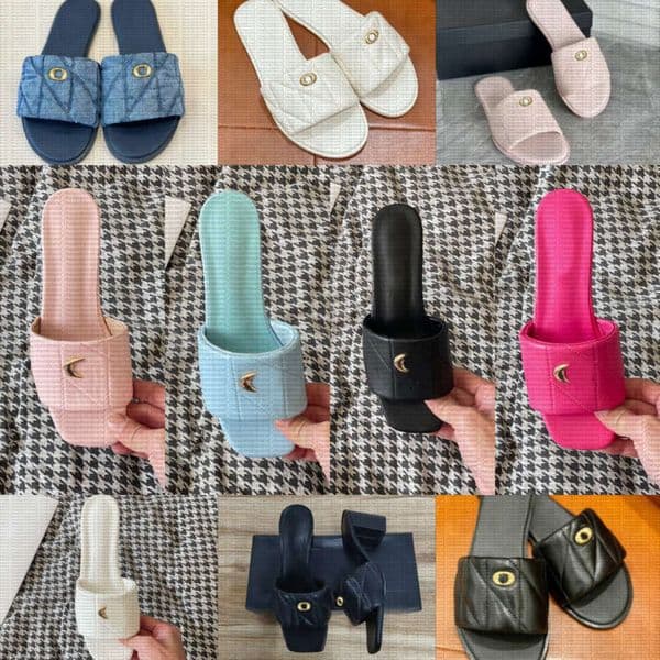 coa Women coa Designer Slipper Slippers for Sandals Slide slides sandals Summer Beach Shoe Loafers Slippers Flower Sandal Flat Flip Flop Shoes size 36-42 topss