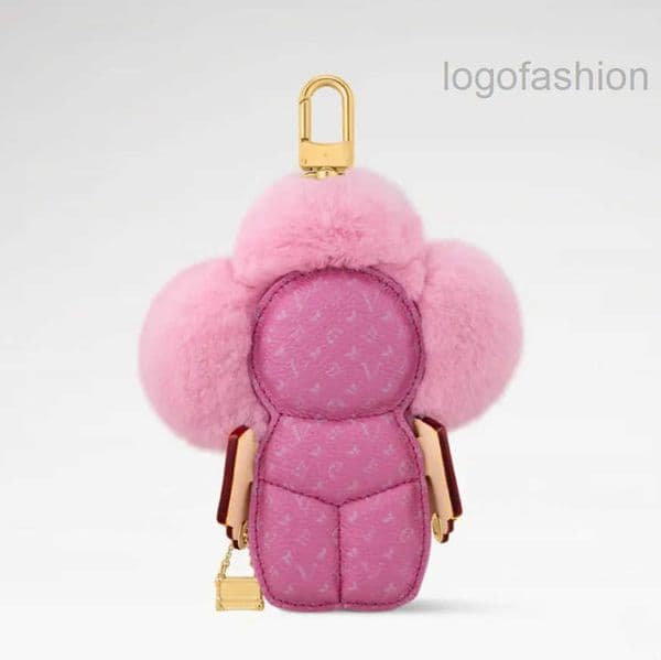 Furry trendy Keychains Blue trend Luxury Pink casual home Sunflower Designer Keychain Bag Charms Pendant Accessories Sun flower Doll Car KeyRings Holiday Gifts