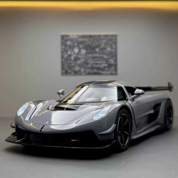 1/22 Metal Die Cast JESKO Supercar Model Racing Gift Boy Simulation Sound and Light Retraction Collection Ornaments R251209