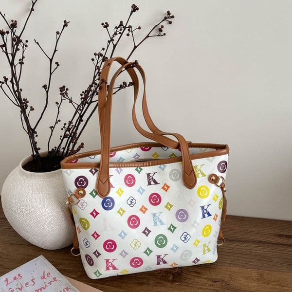 2026 Spring New Printed Design Women's Trendy Tote Bag Fashion Versatile Large Capacity Shoulder Bag Free Shipping