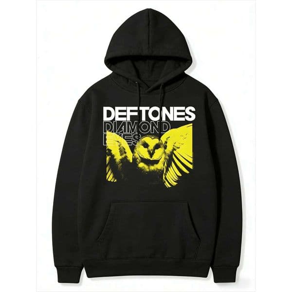 Deftones Diamond Eyes Metal Rock Band Merchandise Men's Women's Autumn and Winter Pullover Hoodie Luxury Casual Sports Top S260326