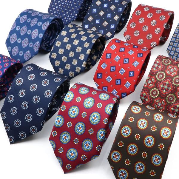 Fashion Mens 75cm Silk Tie Super Soft Bohemian Style Dot Chic Novelty Red Blue Necktie Suit Shirt Banquet Accessories 260324