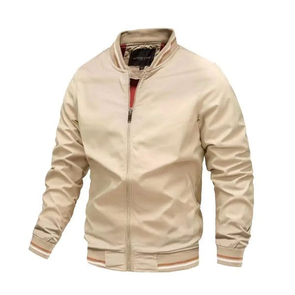 2026 SpringAutumn Men Fashion Casual Stand Up Collar Zipper Jacket Outdoor Leisure Sports Comfortable Simple Coat 260327