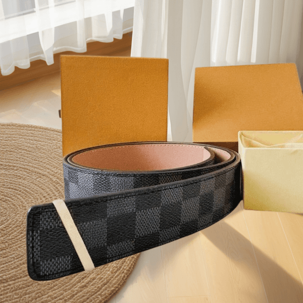Designer classic pattern leather belt with metal letter buckle head luxurious and fashionable suitable Unisex luxury belt fashionable and versatile shi831