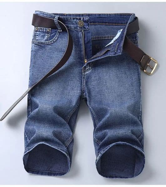 2025 Blue Fashion Mens Jeans Slim Fit Straight Mens Short Jeans Summer Shorts Jeans Mens Jeans Stretch260316BJ