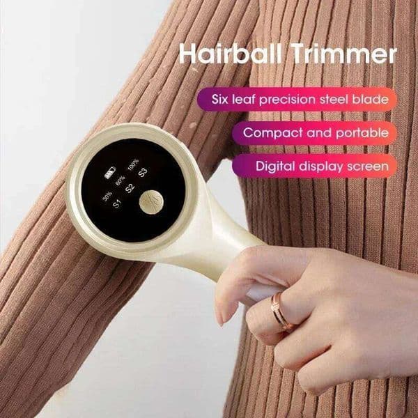Lint for Clothing Portable Electric Fuzz Pellet LED Display Rechargeable Fabric Shaver Fluff Remover Winter 26W0327