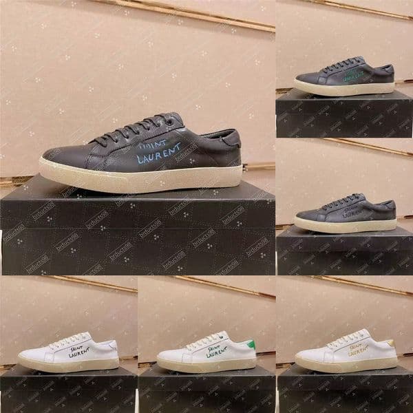 Top designer sneakers, soft lace-up flat shoes, spring and summer thick-soled designer, vintage printed low-top casual shoes, sizes 36-46 f2