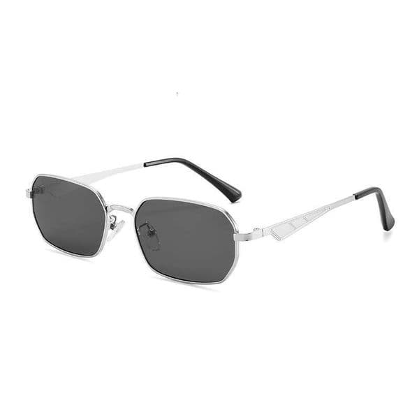 Fashion New Small Frame Metal Square Hong Kong Style Simple Driving Sunglasses UV Protection