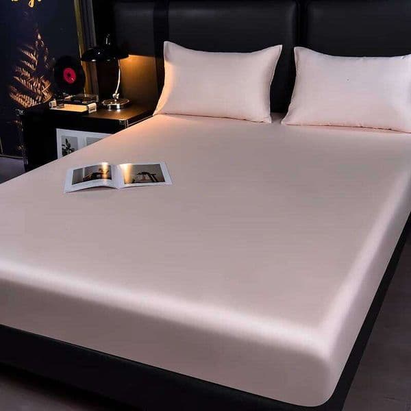 1pc US Size Fitted Sheet Cooling Summer Lyocell Mattress Cover with Deep Pocket Hot Sleeper Full Queen King Sheets Home Linens 26H0327