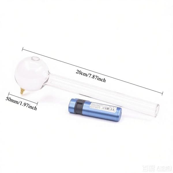 Super Thick heady 20cm Big Glass Oil Burner HOOKAHS Glass hand straw pipe with 50ball Clear Thick oil burner pipes smoking with Colored balance dot