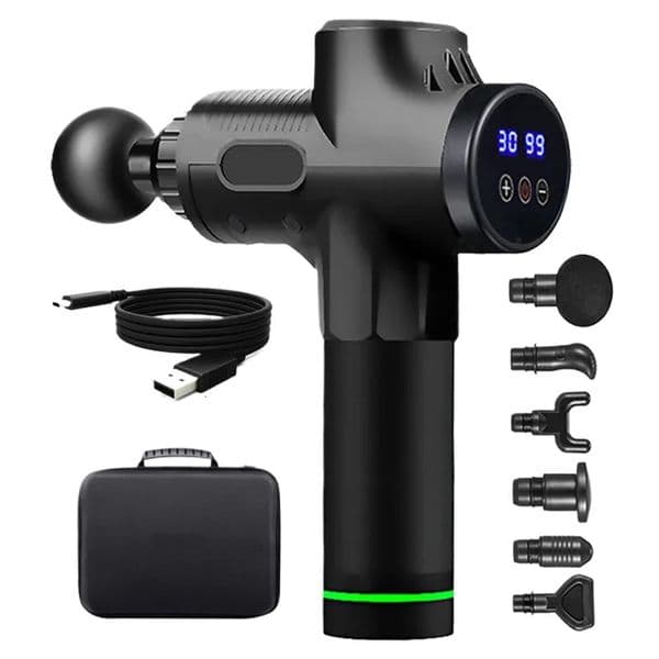 Fascial Massage Gun Electric Percussion Pistol Massager For Body Neck Back Deep Tissue Muscle RelaxationFitness 260327