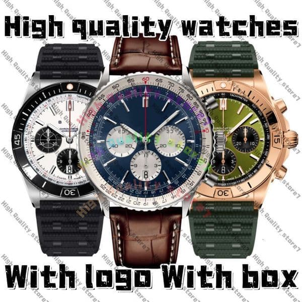 AAA Chronograph Breitlngless Watch Navitimerly Luxury Men Watch BR Designer Breil Watches Bretlling Watch Top Time Watch Six Pin Quartz Stainless Steel Watch 725