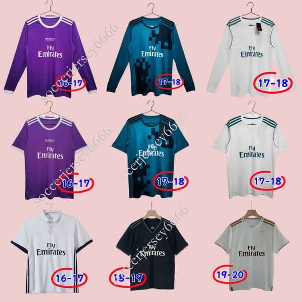 ReAlMadrid retrio Soccer Jerseys 16 17 RONALDO RAUL FIGO ZIDANE 08 09 10 11 SUKER R.CARLOS KAKA BALE KROOS Classic Vintage 18 19 20 Retro jersey
