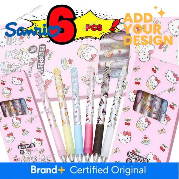 Pcs Cartoon Gel Pen Hello Kitty Latest Series Quick Dry Black Mm Ballpoint Pen Student Stationery Supplies Luxury Goods