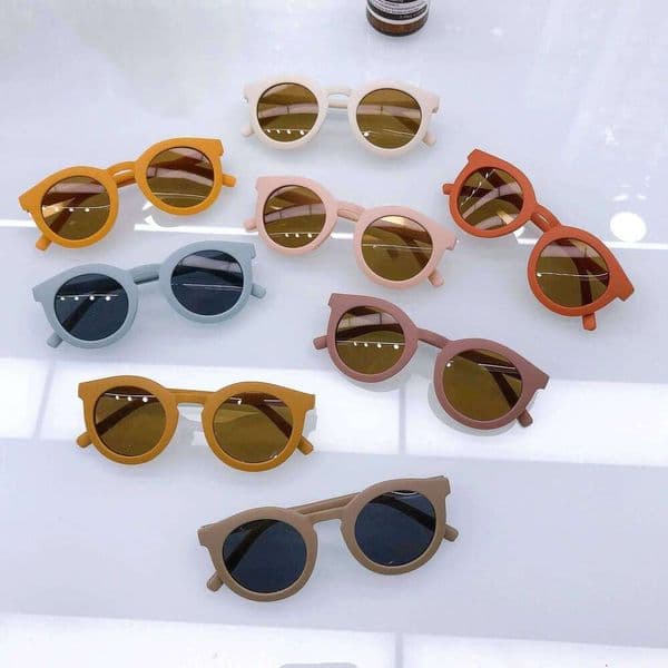2025 New Sun Shading Oval Frame Children's Fashion Street Photography Version Sunglasses For Boys And Girls S260326