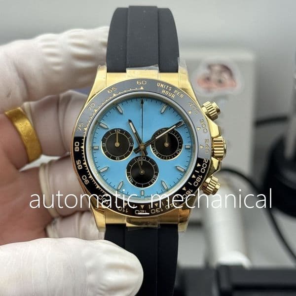 Mens Watch 40mm Ceramics Bezel Automatic CAL.4131 Movement Watches Waterproof 126518 Sport Rubber Strap QF Factory Super Quality QF Man Wristwatch