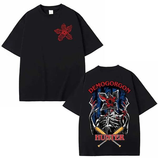 2026 Eddie Munson Demogorgon Hunter 100cotton mens shirt Gothic Graphic summer short slve oversized Women fashion T-shirts L260328