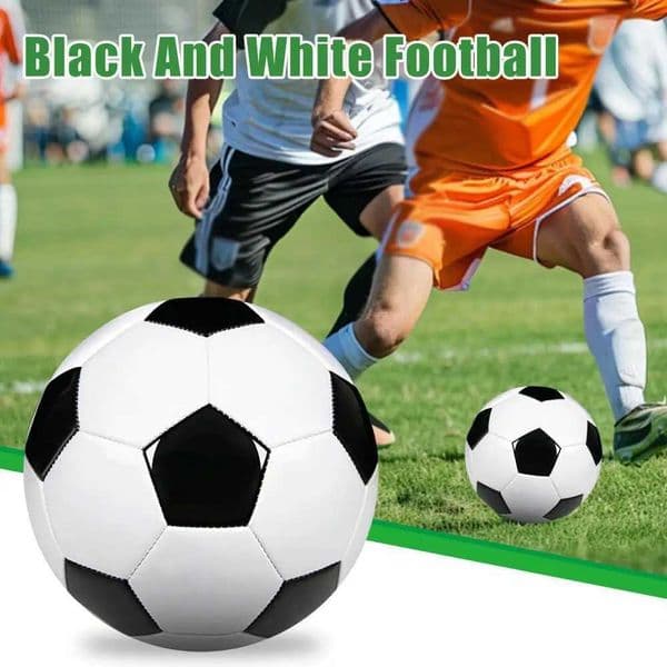 Professional Training Soccer Balls Classic White Black Thicker PU Tight Weaved Suitable Trainning Practice or Gift W260327