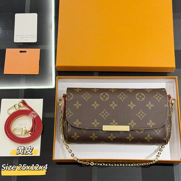 High Luxury quality designer Shoulder Metal Long chains wallet ladies Classic fashion Printing monograms zippy long wallets card holder purse 25x12x4cm