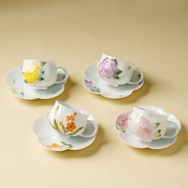 1 set Coffee Cup Underglaze Special Ceramic Latte Cup Saucer Exquisite Afternoon Tea Set Household Goods DecorationT260328