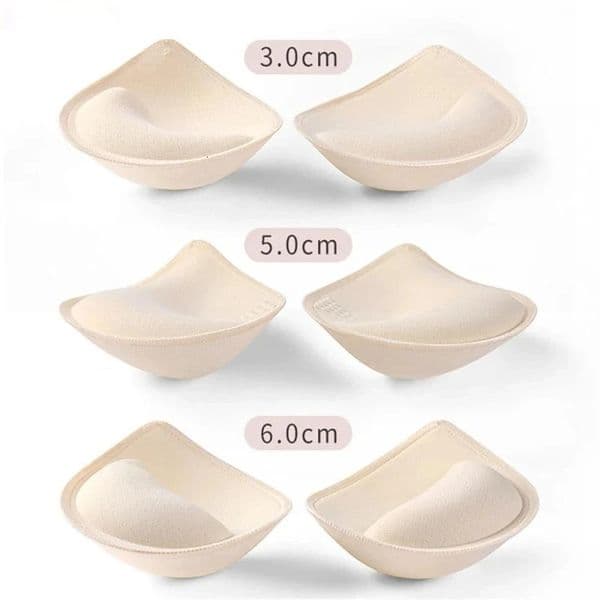 3/5/6cm Thick Push Up Bra Pads Inserts Women Underwear Breast Lift Breathable Sponge Padded Bra Pad Lining Swimsuit Bra Insert 260327