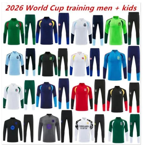 26 27 Colombia Algeria Germany Italy Argentina Spain Mexico 2026 World Cup jersey set, football tracksuit shirt Luis Diaz James L.ROMO Raul football shirt, men kids suit