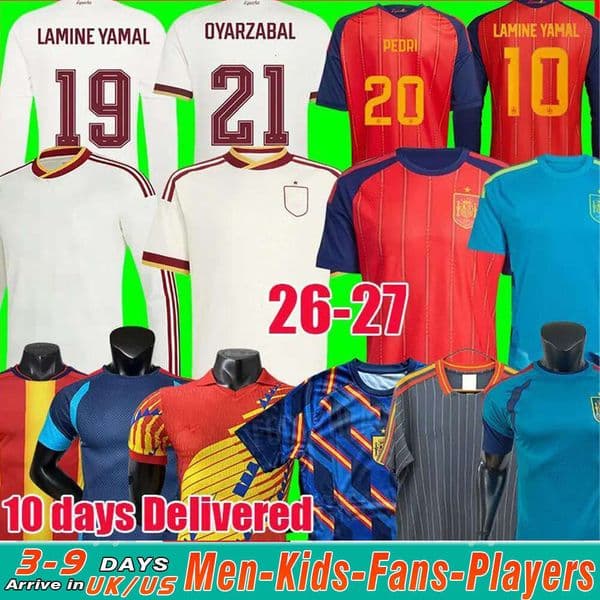 jersey 2026 spain world cup PEDRI Soccer Jersey futbol mundial Shirt OYARZABAL Men Kids Kit LAMINE YAMAL camiseta espa a 26 27 espanol footall jerseys