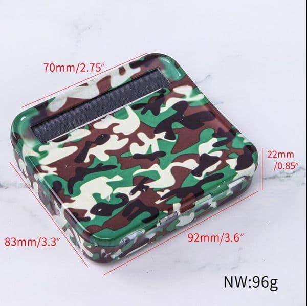 Smoking pipes Cigarette Machine Dark Camouflage Metal Box Automatic Cigarette Puller Set 70mm Cigarette Box
