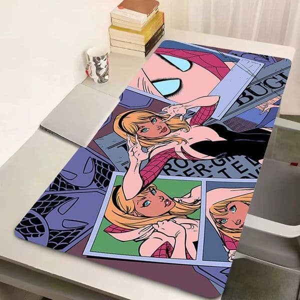 Marvel Spider-Woman Gwen Large XXL Computer PC Gaming Mouse Pad HD Gamer Desk Mats Keyboard Pad Mause Pad Muismat Desk Play Mats S26327