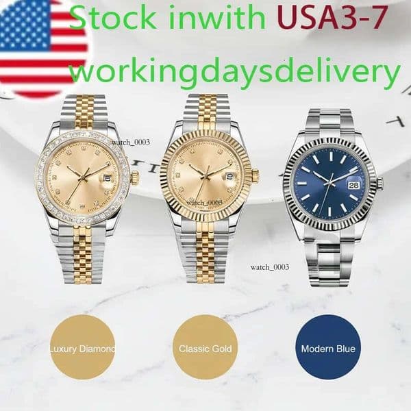 casual style designer men's and women's automatic mechanical 41/36/28MM all stainless steel sapphire night light couple watch