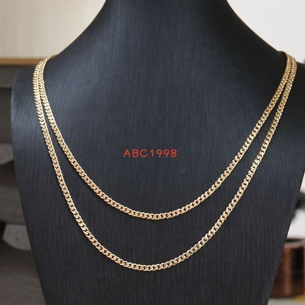 Iced Out Cuban Link Chain 18K 14K 10K Solid Real Gold Hip Hop Miami Cuban Link 20mm 22mm 24mm Necklace Gift for Men
