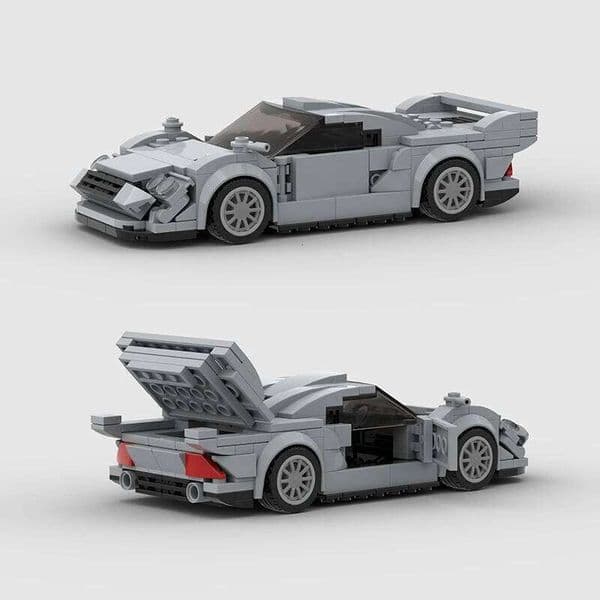 MOC CLK GTR V2 Famous Supercar Speed Technical Race Car Building Blocks Vehicles Educational Bricks Toy Boys Gifts Kid