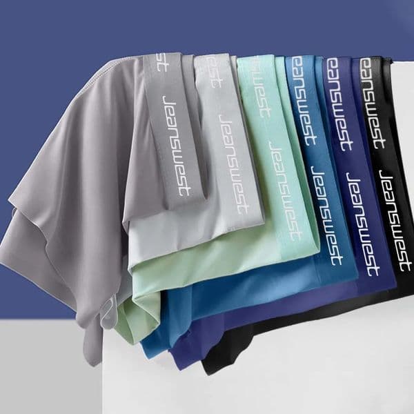 4Pcs Summer Man Underwear Smooth Touch Mens clothing QuickDry Ice Silk briefs Polychromatic combination Boxers man 260318
