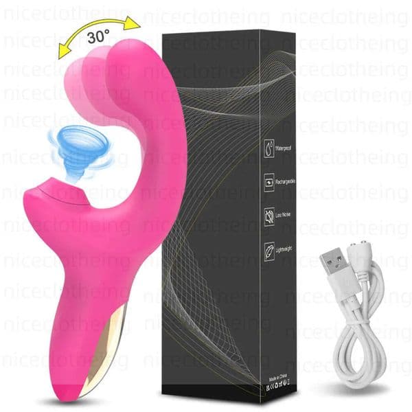 Vibrators 20 Speeds Powerful Dildo Vibrator for Women Clit Sucker Vacuum Clitoris Stimulator Mimic Finger Wiggling Sex Toy Adults 230904 542