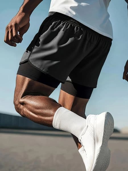 MensTwo-in-oneSportsShortsQuick-dryingDoubleShortsSummerRunningSportsShortBasketballGymSweatsuitShort 260326