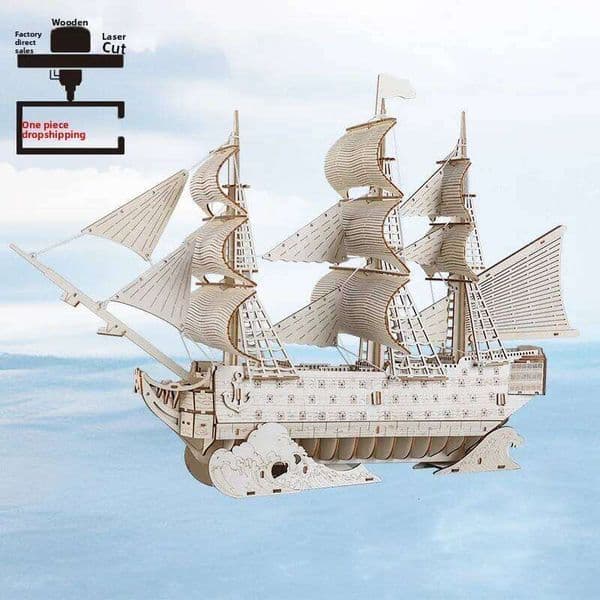 Cross-Border HMS Victorious Aircraft Carrier|3D Puzzle Building Blocks|Boys DIY Educational Wholesale|Hot Seller Fine Motor