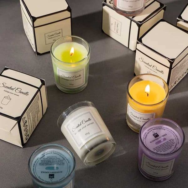 Aromatherapy Candle Premium Gift Box Glass Handmade Soy Wax Smokeless Creative Aromatherapy Candle Companion GiftT260318 Z260527