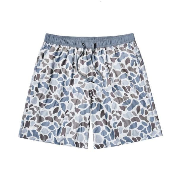 Summer Loose Quick-Dry Camouflage Fabric Beach Vacation Water-Resistant Men's Shorts
